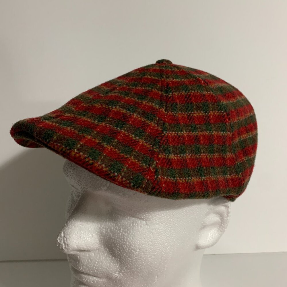 Boston Scally Co. The Wonderland Hat Cap Christmas 8 Panel Plaid Limited S
